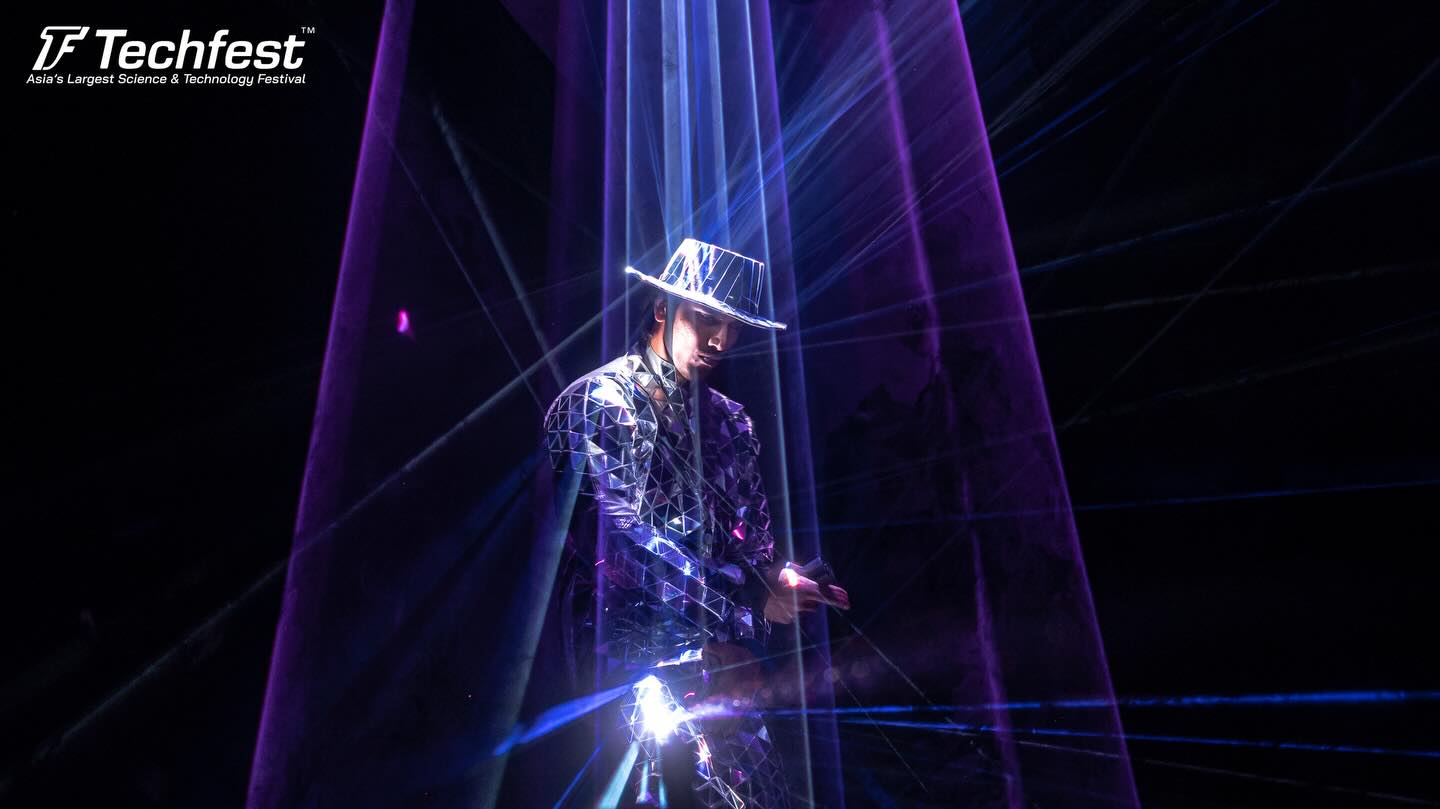 Purple Laser Show